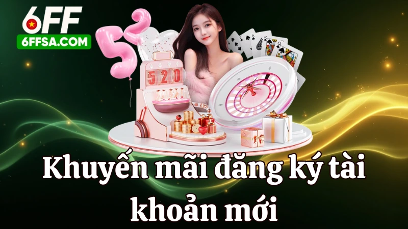 Khuyến Mãi Đăng Ký Tài Khoản Mới 6FF - Nhận Ngay 100% Tiền Thưởng Chào Mừng