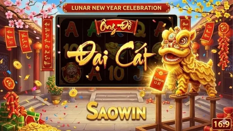 Cổng game Saowin- Bí kíp nổ hũ Ông Đồ và Lân Hái Lộc
